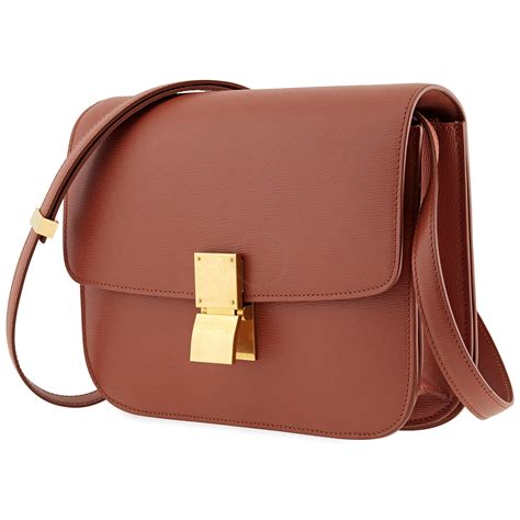 celine box terracotta|CELINE Liege Calfskin Medium Classic Box Flap Bag Terracotta .